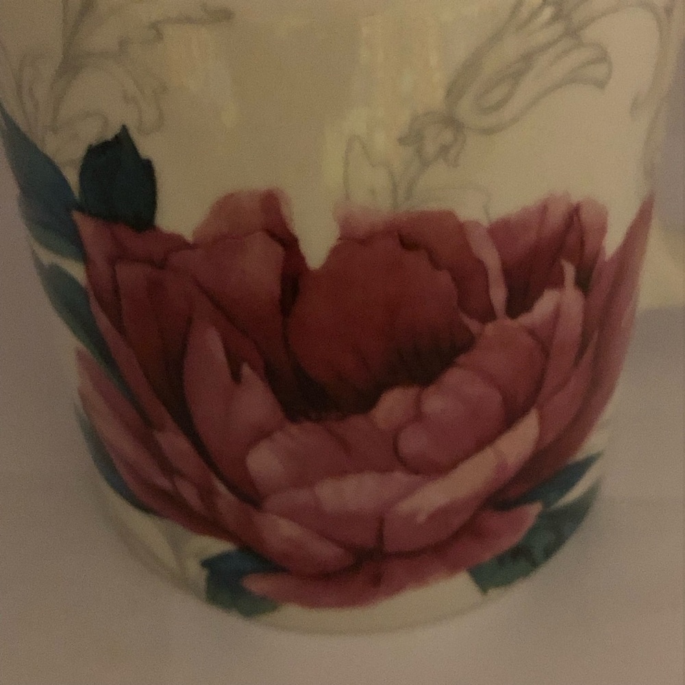 Martha Stewart Floral Ceramic Mug - Pink Peony 8 Ounces NWT VERY PRETTY - Picture 6 of 8